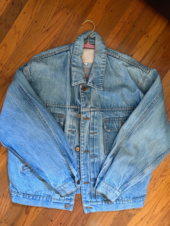 Wrangler Jackets & Blazers - Wrangler Light Blue Denim Bomber Jacket